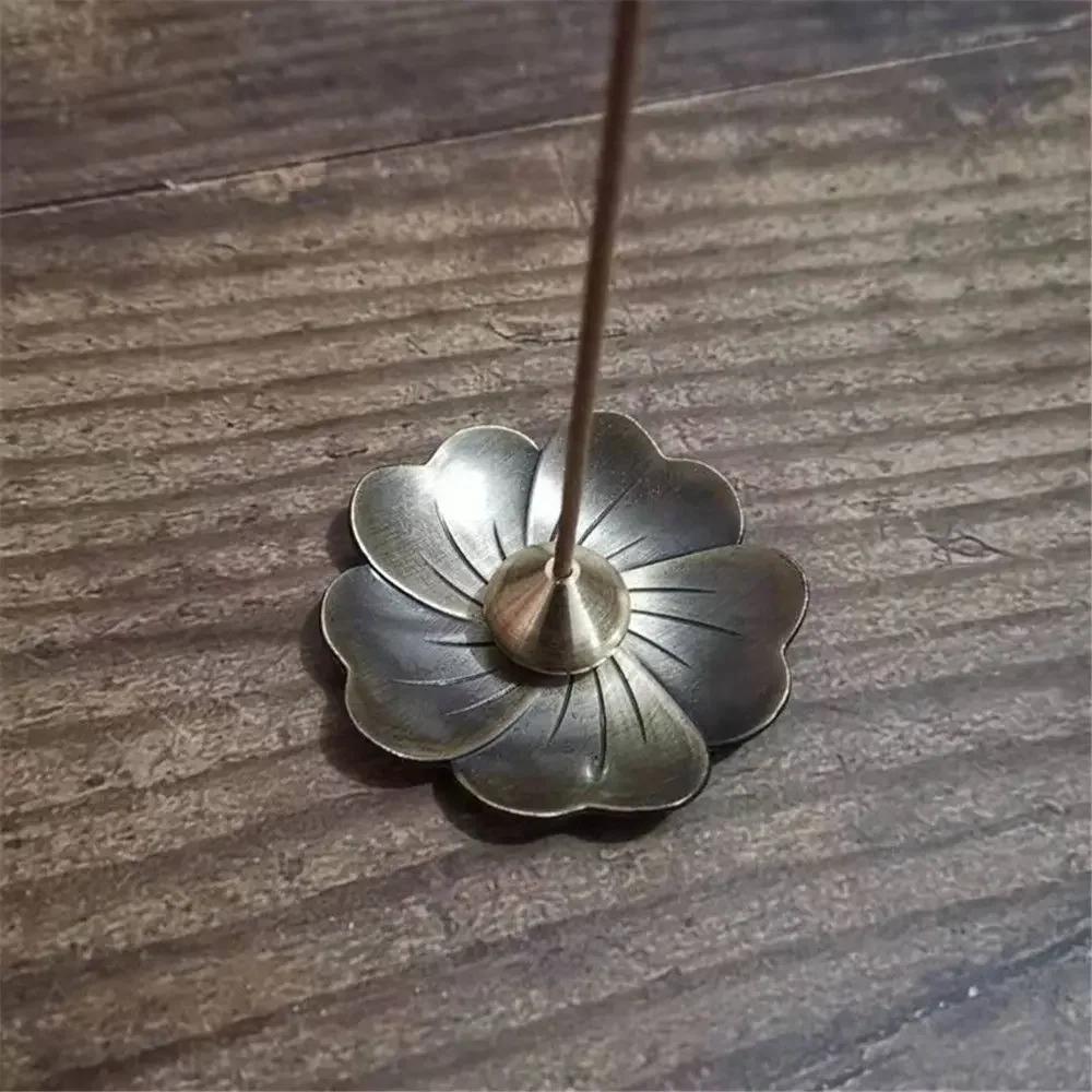 Brass Incense Burner Holder For Incense Stick Coil Bottle Gourd Shaped Copper Incense Holder Copper Censer