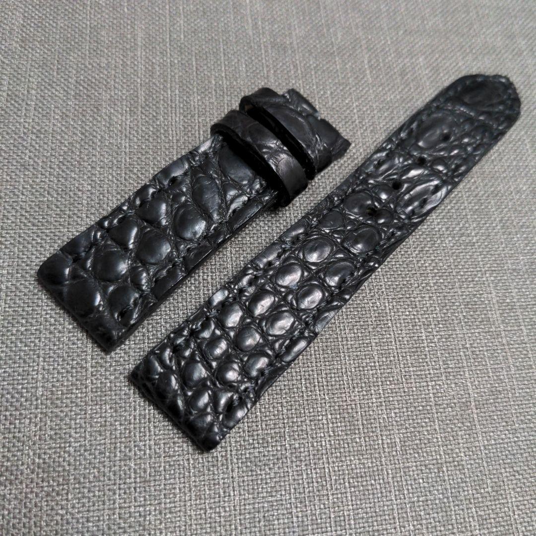 Used Watch Strap 20mm Exotic Nile Black Lug Width 20mm Buckle Width 18mm