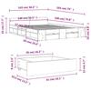 VidaXL Cadre de lit avec tiroirs blanc 140x190cm bois d'ingénierie, lit, lit de rangement, cadre de lit double, lit double 3280762