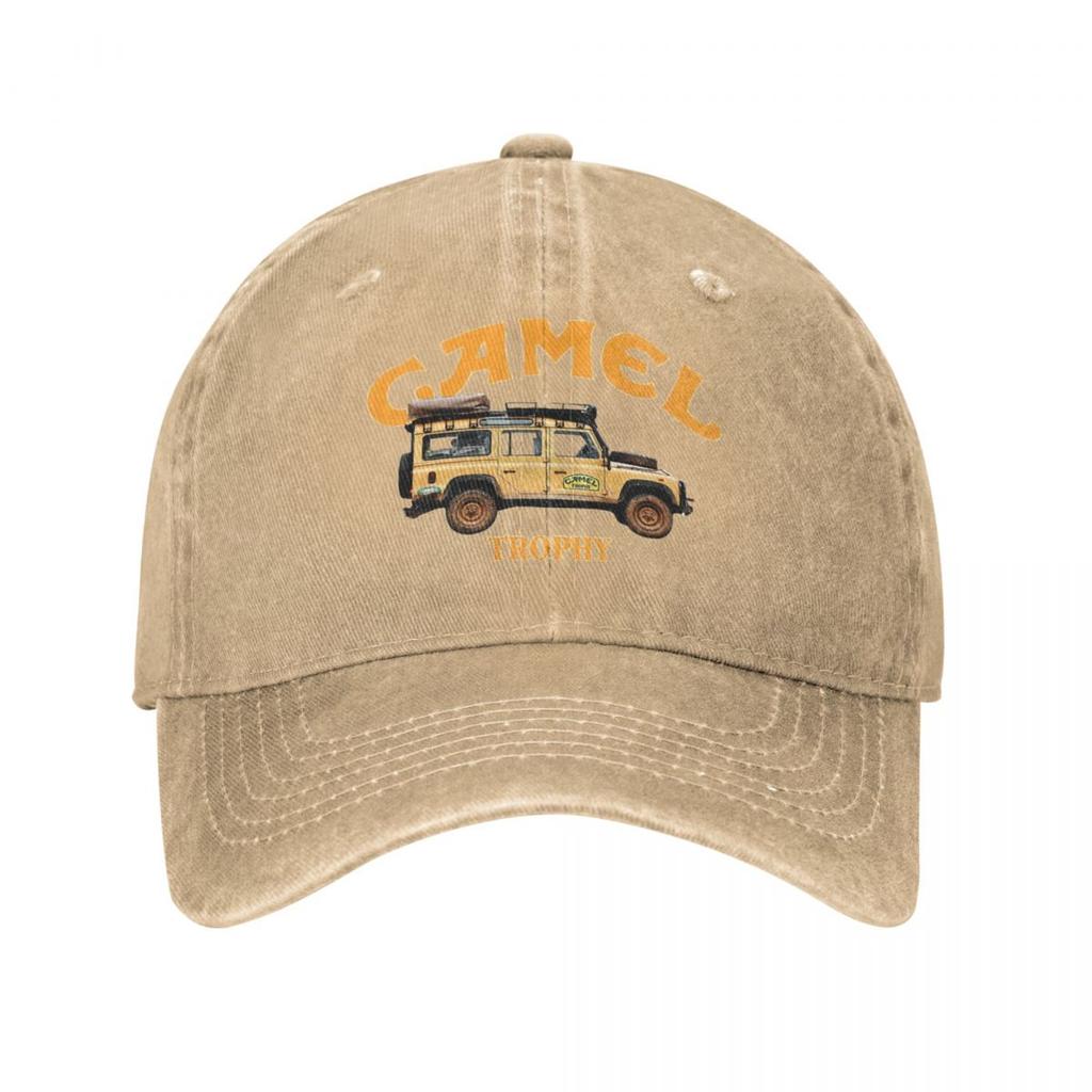 Camel Trophy Logo Wiosna Czapka letnia Unisex Damska czapka z daszkiem z kucykiem Czapka z daszkiem w stylu vintage Denim Outdoor Casual Cztery pory roku