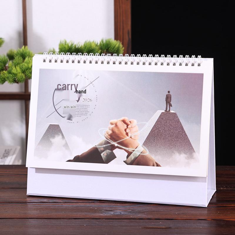 2026 Chinese Style Year of the Horse Red Desk Calendar – Creative Cut-out Design