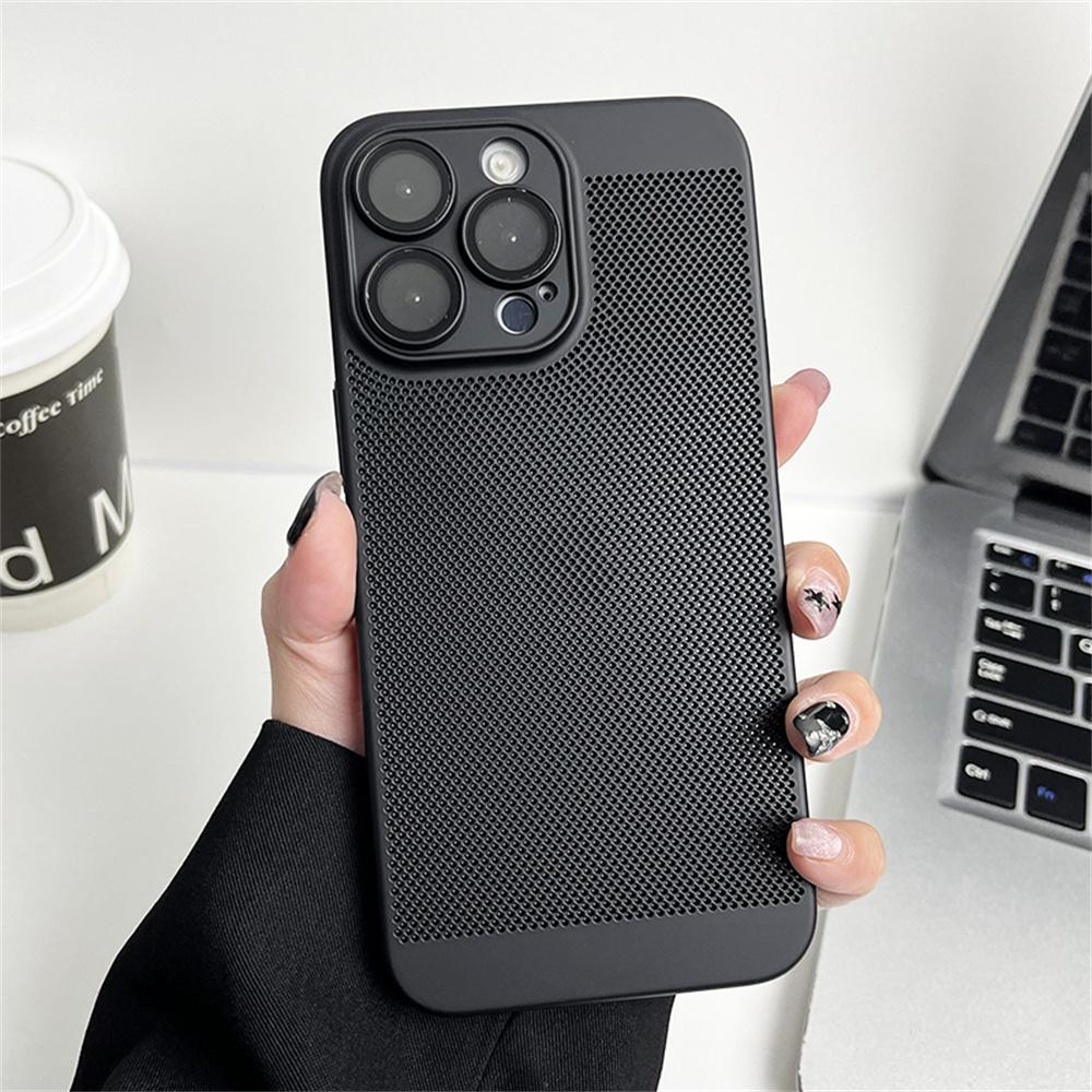 Cooling Matte Heat Dissipation Case For iPhone 17 Air 16 15 14 13 12 11 Pro Max X XS Max XR Plus SE Mini Metallic Cover