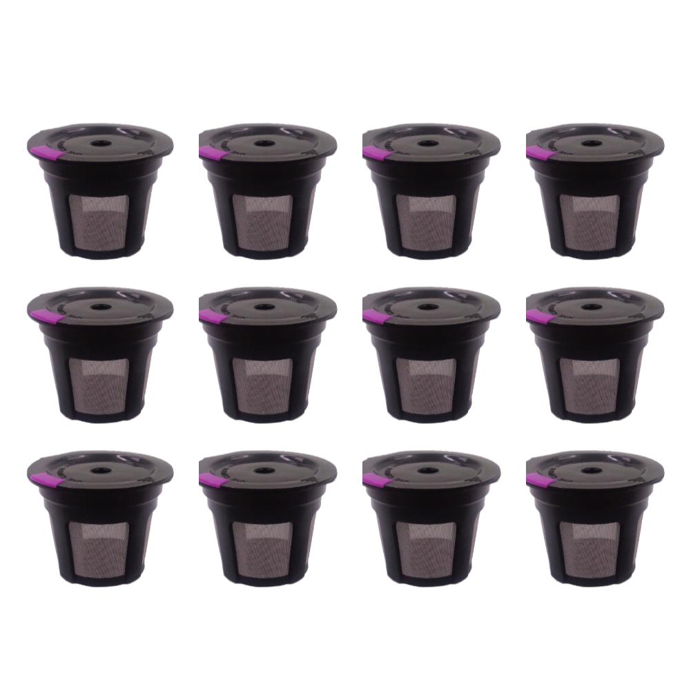 10/12/20Pcs Coffee Filters Replacement Reusable K Cups Coffee Filters K Cup Pod Coffee Filter for Keurig 1.0/2.0 Mini Plus Serie