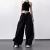 2025 Dam Casual Vida Cargo-byxor med Patchwork-randdetalj