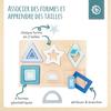 Puzzle en bois pour bébé - bieco - forme géométrique - 13 pièces