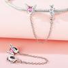 Original Copper Charms Luxury Butterfly Insect Safety Chain Beads Fit Bracelet Diy Women Making Delicate Gift