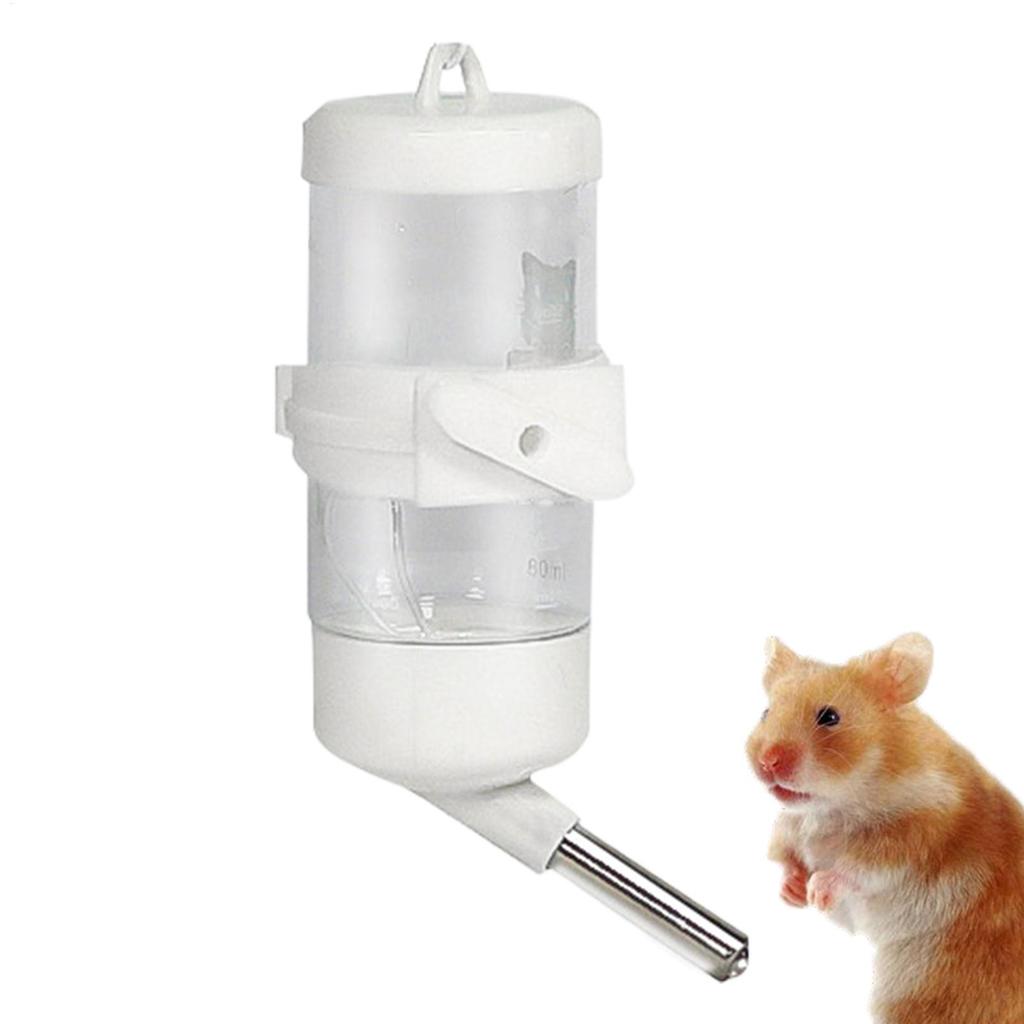 Hamster Drinker Water Bottle No Drip Small Animal Water Dispenser Pet Drinker Stand for Guinea Pigs/Hamsters/Bunnies/Ferrets