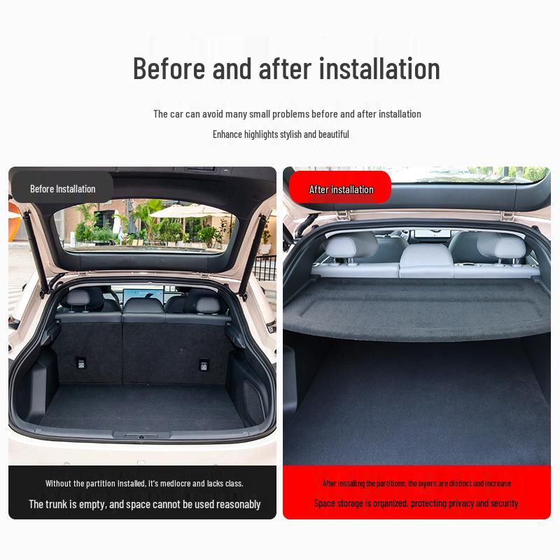 Trunk Partition Sunshade & Dust Cover Accessories for Xiaopeng MONAM03
