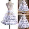 Wedding Dresses for Woman Petticoat Long Crinoline for Photography Dress Pettill with Hoops Pleated Skirt Cosplay Tool