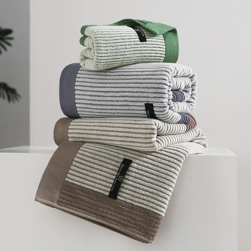 7A Antibacterial Pure Cotton Bath Towel - Absorbent & Non-Shedding for Adults