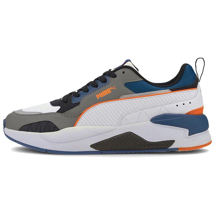 

Puma X-Ray 2 Square Pack Unisex White Gray Blue Orange 374121-05 EU 35.5