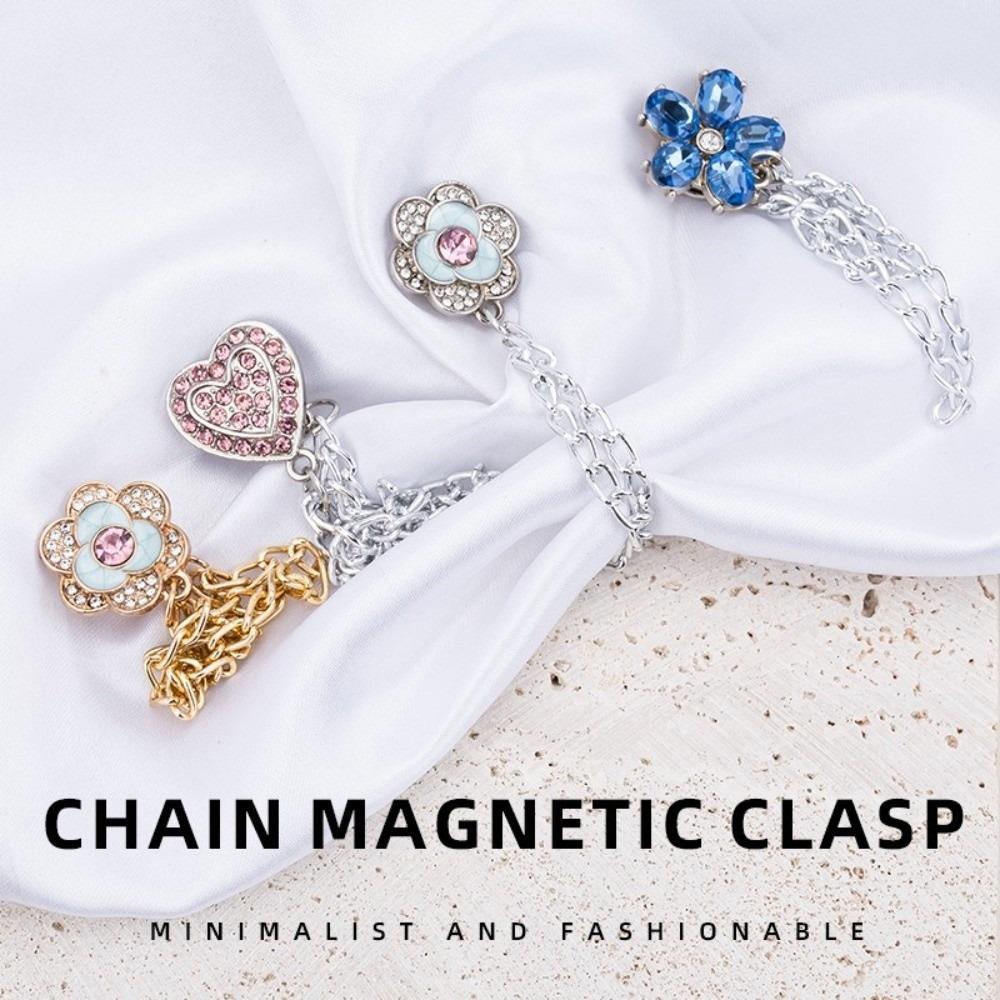 Legs Cuff Fixing Metal Buttons Clip Multi-Function Magnet Clips Magnet Clothing Pins Trouser