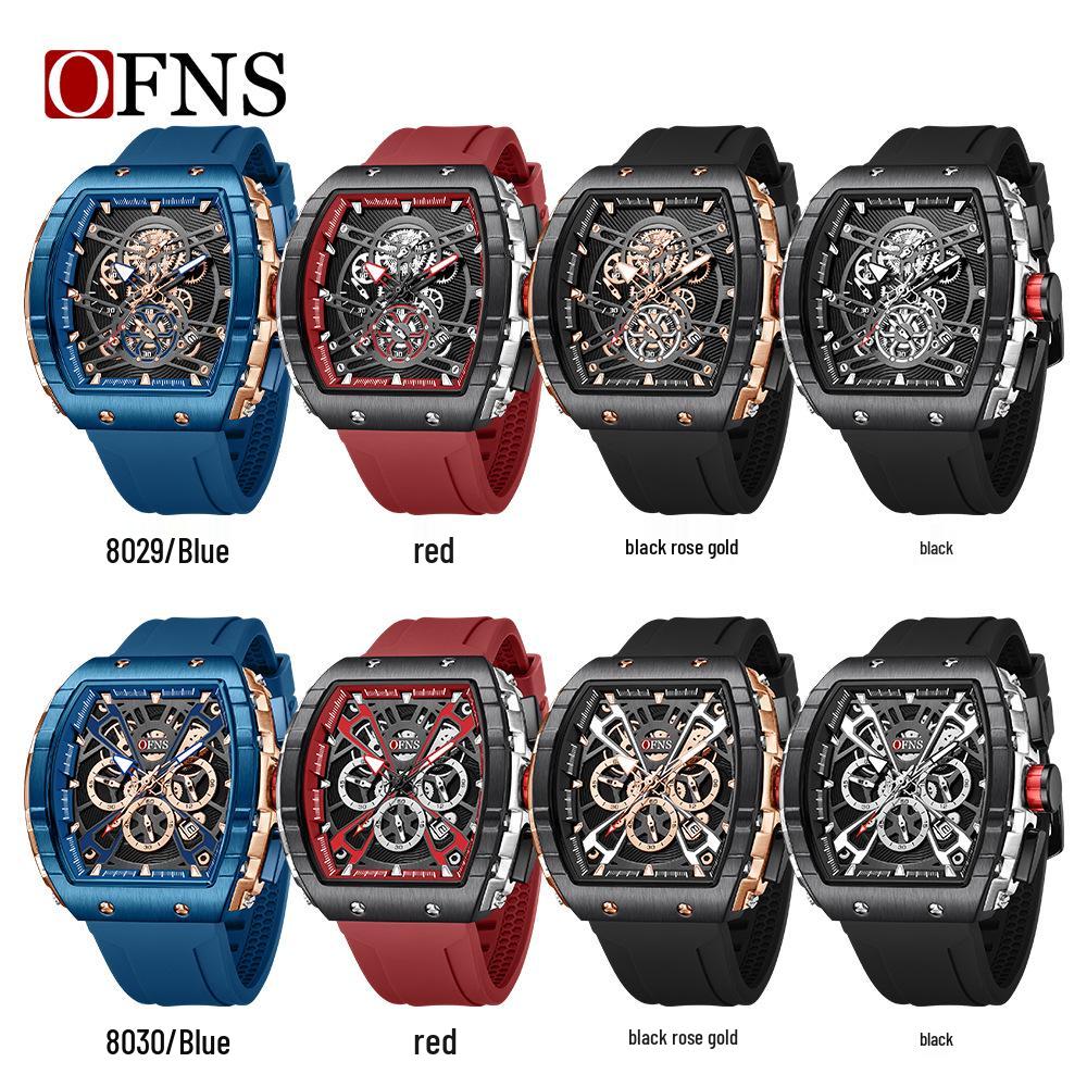 Oufanni Quartz Creative Barrel Men's Waterproof Business Watch