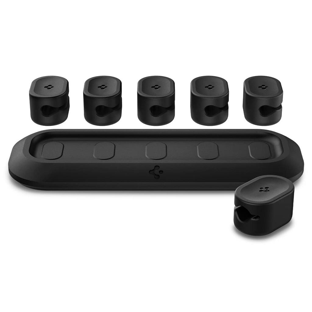Spigen Kabelhouder met Magnetische Siliconen Super Sterk Compatibel met Lightning Micro USB en Andere ACA05401 Ontwerp, Materiaal, Magneet, Kabels, USB-C