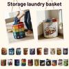 3D Quilted Laundry Basket with Handles Large Capacity Foldable Storage Hamper for Clothes and Household Items Durable Fabric Organizer