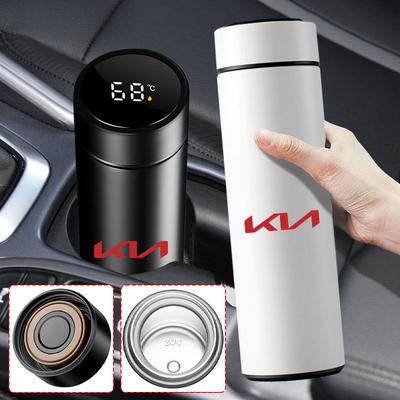 500ml Smart LED Temperature Display Car Portable Thermos Cup Car Styling For Ceed Rio Sportage R K2 K3 K4 K5 K6 Soul Opeima Ceed Sorento Cerato