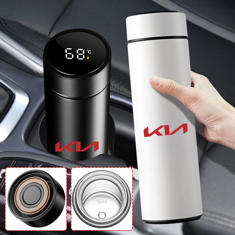500ml Chytrý LED displej teploty Auto Přenosný termoska Auto styling Pro KIA Ceed Rio Sportage R K2 K3 K4 K5 K6 Soul Opeima Ceed Sorento Cerato