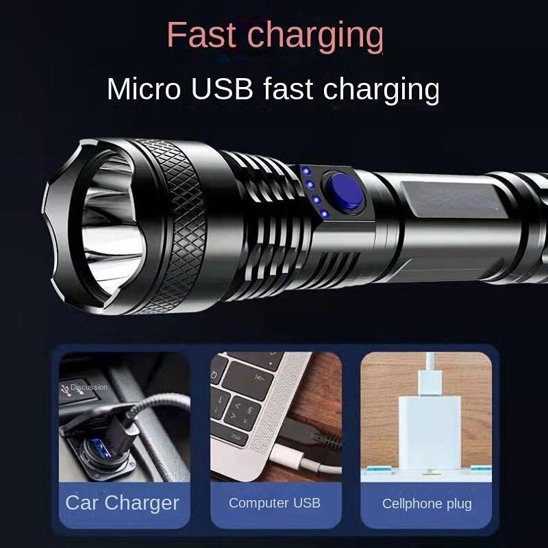 Ultrafire - Linterna Led Pequeña Recargable Usb 800 Lúmenes