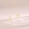 FANCIME 18K Gold Diamond Necklace for Diamond Round Circle 18K Perfect Gift for Gift Wrapping Included Women, Lab-Grown Pendant, Gold, Ring-Shaped,