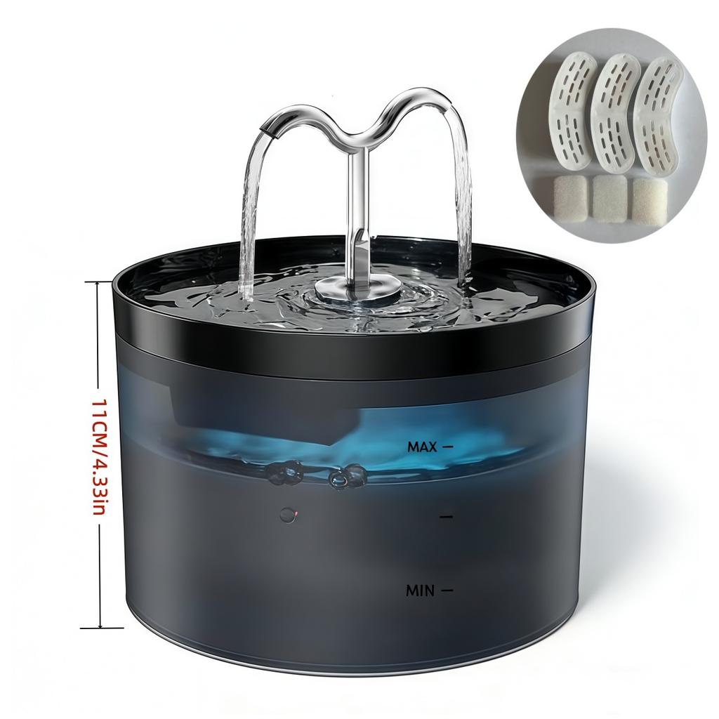 Pet Water  Fountain Auto Filter Set Automatic Sensing Cat Drinker 2.1L Recirculate Filtring Drinking for Cat Dog Water Dispenser