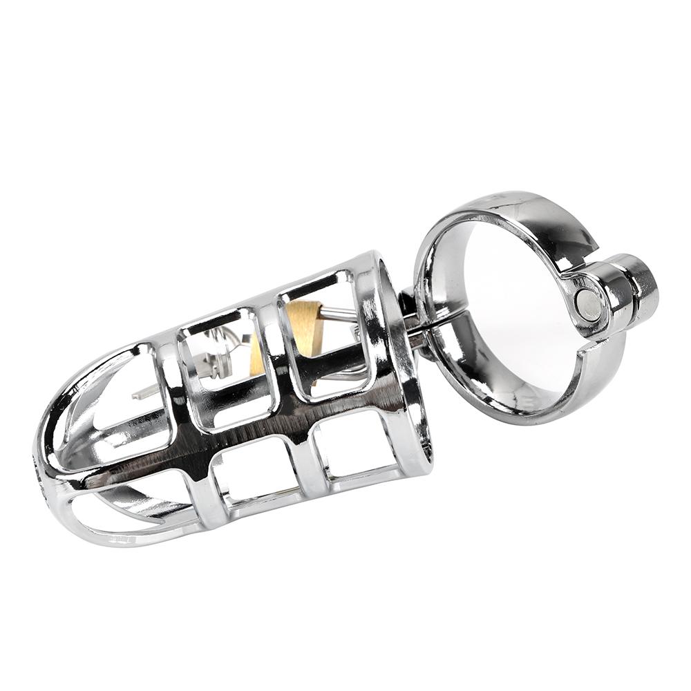 New Lockable Chastity Belt Penis Bondage Cock Ring Sleeve Lock Metal Cock Cage Male Chastity Device Sex Toys for Men 40/45/50mm