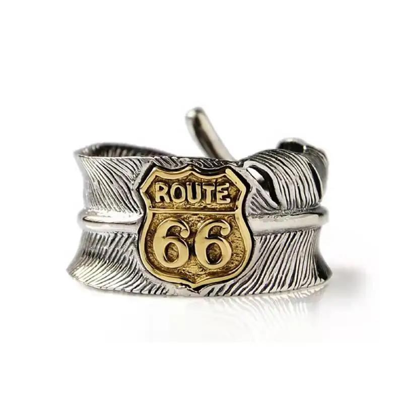 Mode Route 66 Moederweg Hanger Roestvrij Staal Ketting Heren Dames Vintage Fietsrace Feest Sieraden