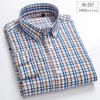 New In Shirt 100%cotton Long-sleeve Shirts for Men Slim Fit Plain Shirt Thin Plaid Striped Tops Fashion Elegants Office Clothes