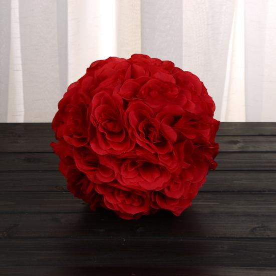 7inch Artificial Rose Silk Flower Kissing Ball Wedding Party Mall DIY Decoration