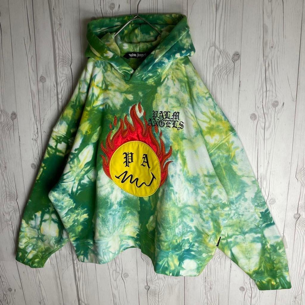 [USED] BTS J-HOPE Palm Angel Tie-Dye Embroidered Logo Hoodie