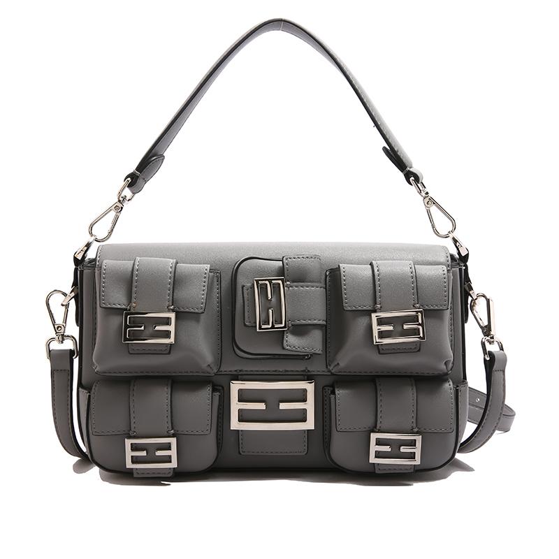 Women's bags, fashionable and versatile handbags, high-end large-capacity multi-pocket underarm bags, shoulder messenger bags.