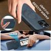 LC.IMEEKE L3 For iPhone 15 Plus Magnetic Case Detachable Card Holder Leather+TPU Mobile Cover