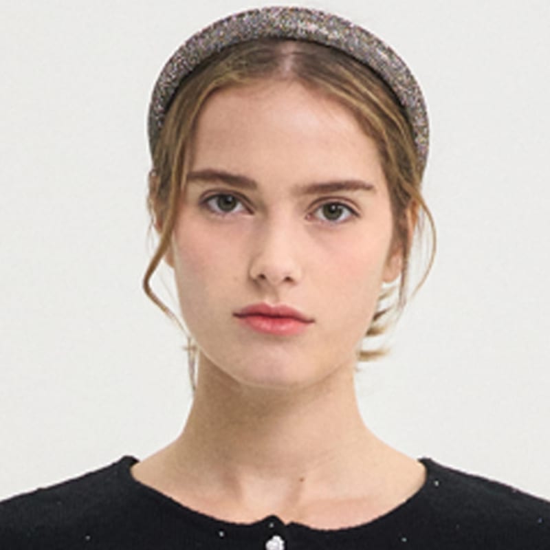 SORRY TOO MUCH LOVE Milky Way volume Hair Band_Black