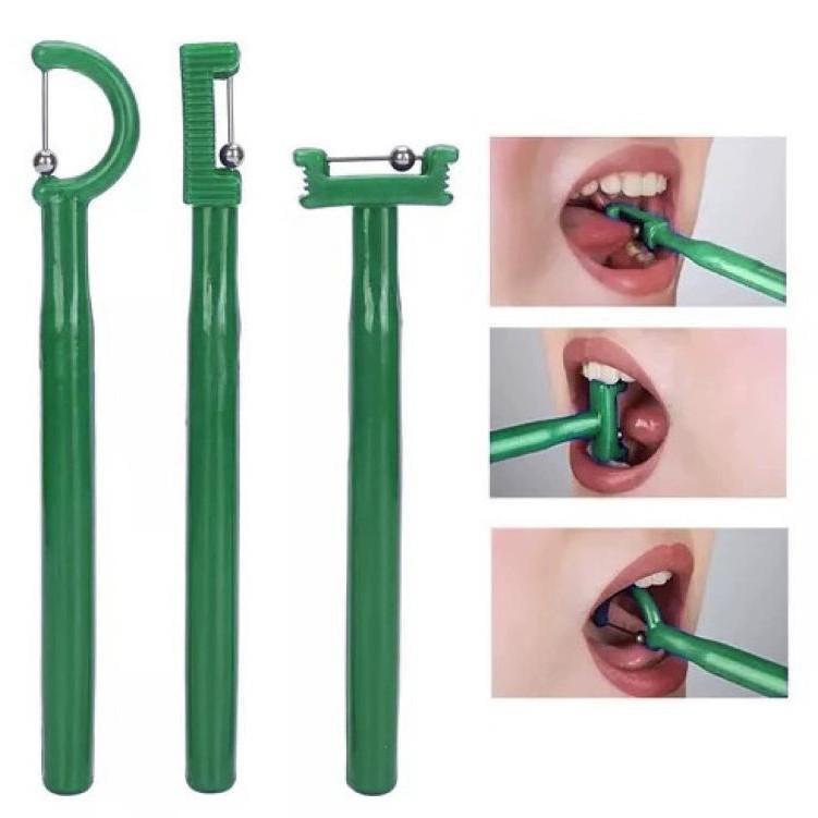 Oral Language Muscle Trainer: Cross-Tongue Tip Tool for Stammering and Speech Clarity