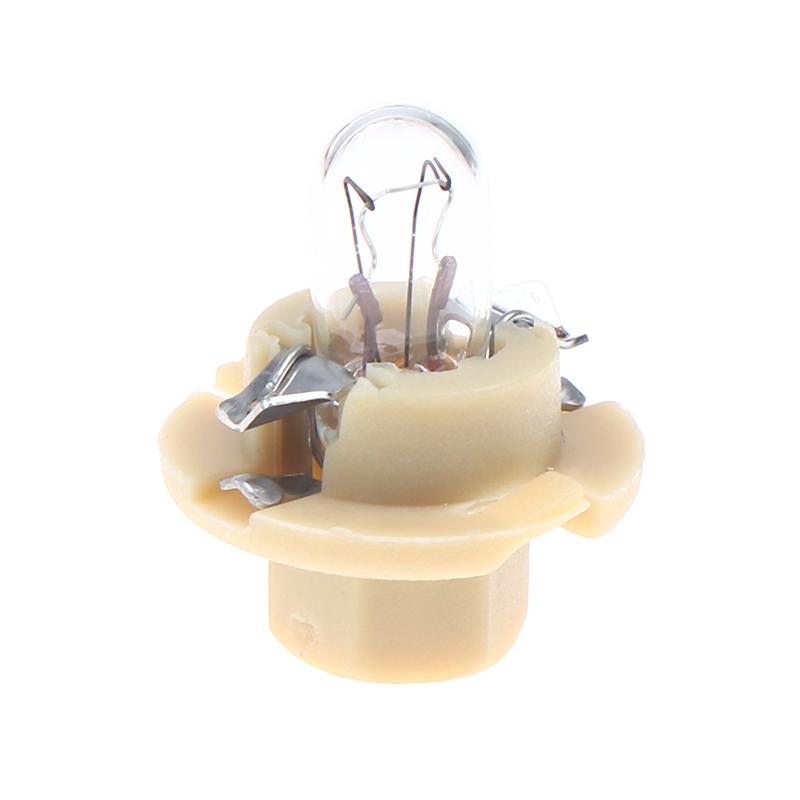 2Pcs T5 Bulb Lamps For Car Dashboards Instrument 12V 1.2W 1.5W 2W Black/Green/Yellow Base Instrument Indicator Bulbs