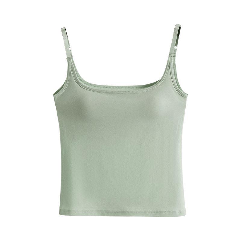 Women's Camisole with Built-in Bra, Padded Cups, Backless Design, Sleeveless Option, Wear as Outerwear or Base Layer