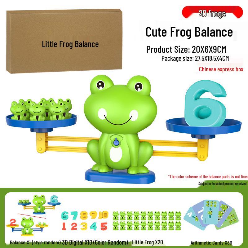 Frog Monkey Number Balance Scale: Educational Toy for Cognitive and Logical Development in Children