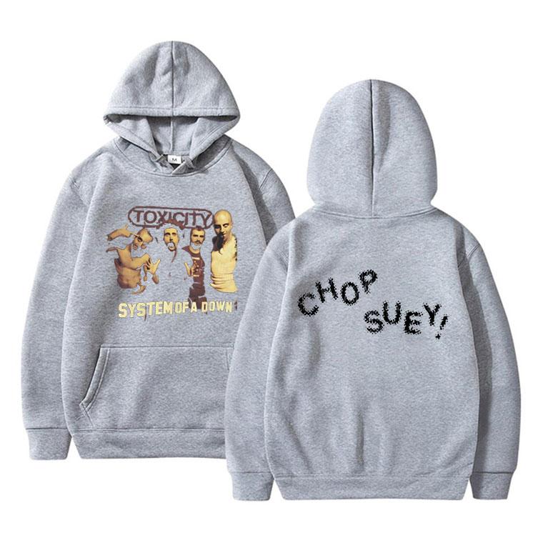 Rock Band System of A Down Toxicity Chop Suey Print Hoodie Men Women Fashion Gothic Punk Pullover Male Vintage Oversized Hoodies
