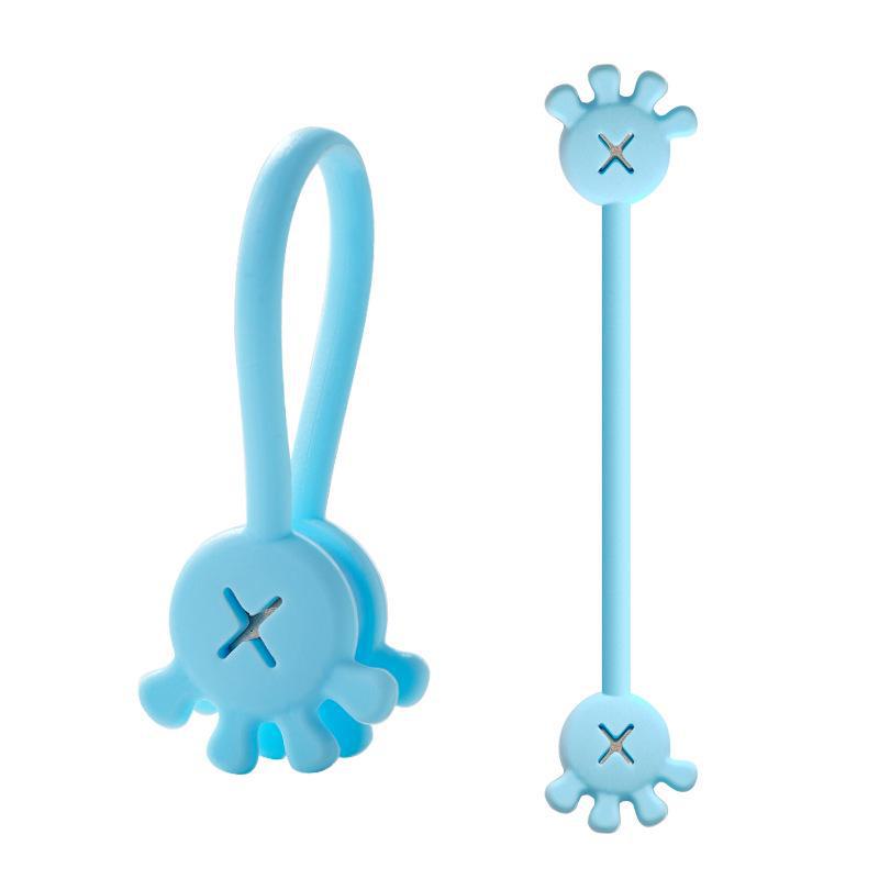 Palm Silicone Magnetic Cable Organizer and Bookmark