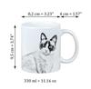Snowshoe - cat mug, cheerful mug for a dog lover, personalized gift from the Art-Dog brand