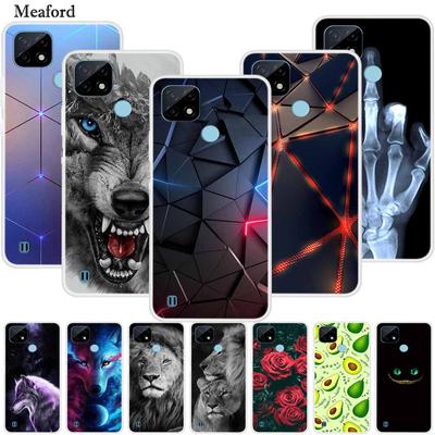 For OPPO Realme C21Y Case Luxury Silicone TPU Soft Cover Phone Case For Realme C21Y RMX3261 Coque Shockproof Realmi C 21 Y Funda