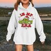 Children's Fashionable Casual Long-sleeved Loose Christmas Print Pullover Hooded Sweatshirt