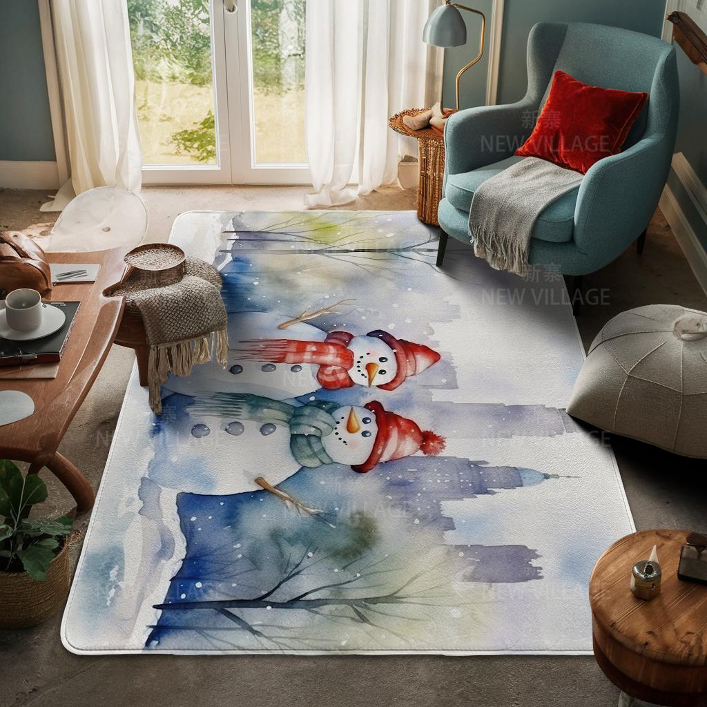 Koberec ke vchodu do domu Rohožka ke dveřím do domu Obývací pokoj Vana Koupelna Protiskluzové koberce s absorpcí vody vana Veselé Vánoce zima