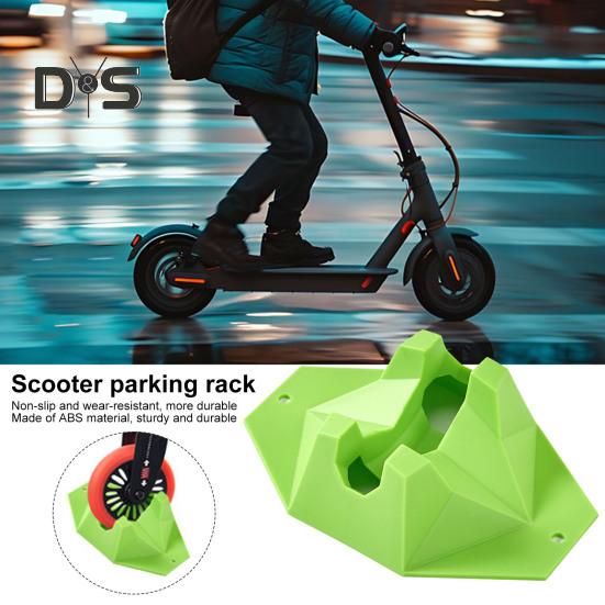 Scooter Stand Parking Support Kick Scooter Holder Anti-Slip Scooter Rack Floor Scooter Storage Accessories for Most Scooter Wheels