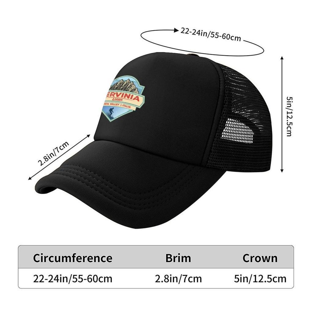 Cervinia Italy Italia Ski Skiing Sticker T-Shirt 03 Baseball Cap Luxury man cap Trucker Hat Anime Hat Men's Luxury Women's