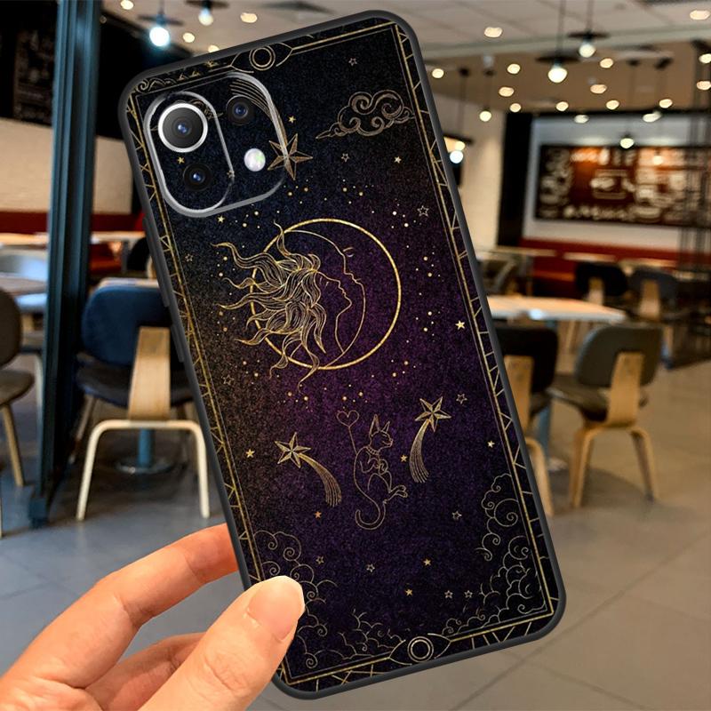 Crescent Moon Sun Case For Xiaomi 13 14 15 Ultra 11T 12T 13T 14T Pro POCO X7 Pro X3 X5 X6 F5 F6 M6 Pro Coque