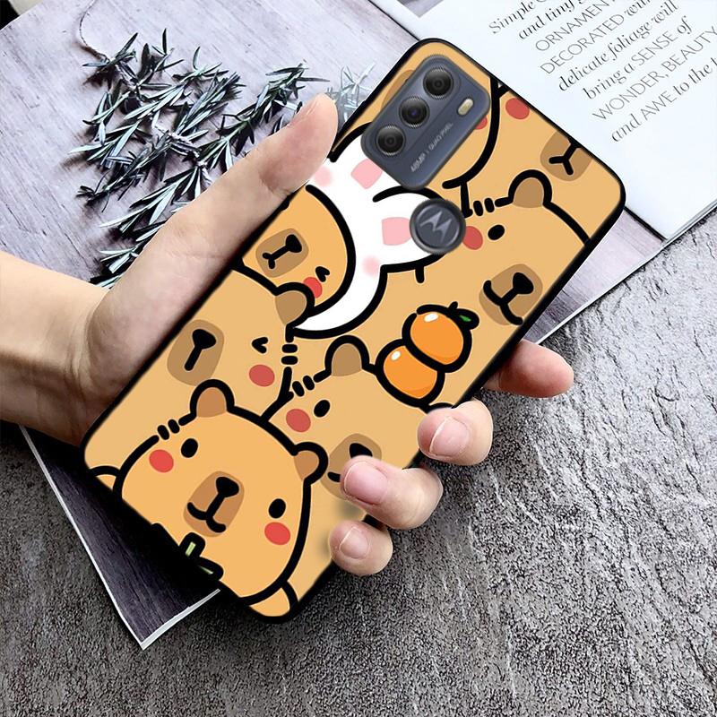

Чохол Cute Capybara для Moto G84 G22 G32 G42 G52 G62 G53 G72 G60 G60S G100 G10 G20 G30 G13 G50 G 5G G Pure Moto G62 5G