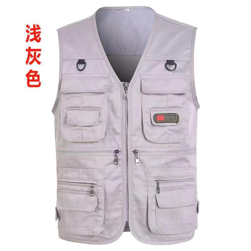 Spring Summer Mesh Autumn Multi-Pocket Vest Man Fishing Photography Men's Tactical Flying Vest
