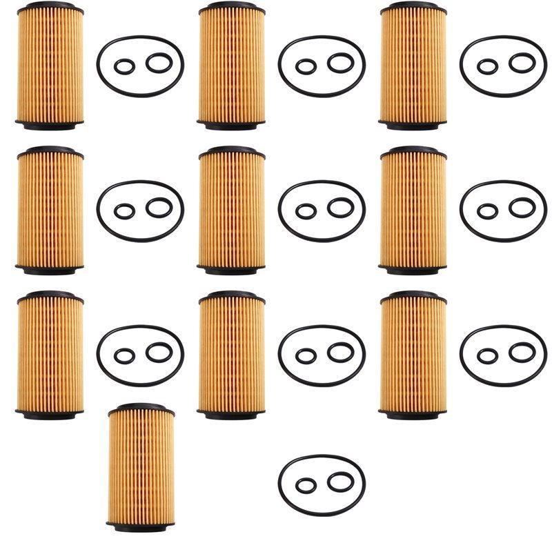 10Pcs Oil Filter A6511800109 For Mercedes Benz C Class W204 C204 2011 2012 2013 2014 C220 C250 CDI AT OM651