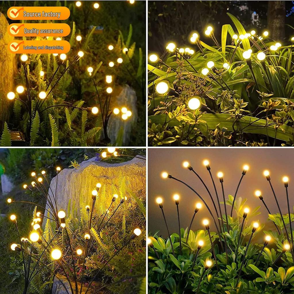 Hot Sale LED Firefly Solar Garden Lawn Waterproof Outdoor Camping Light