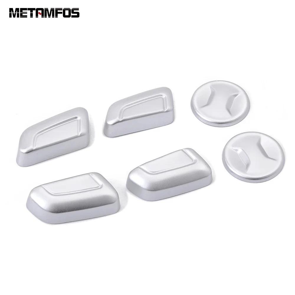 For Volkswagen VW Tiguan 2017-  Carbon Fiber Seat Adjustment Switch Button Cover Trim Interior Accessories Car Styling